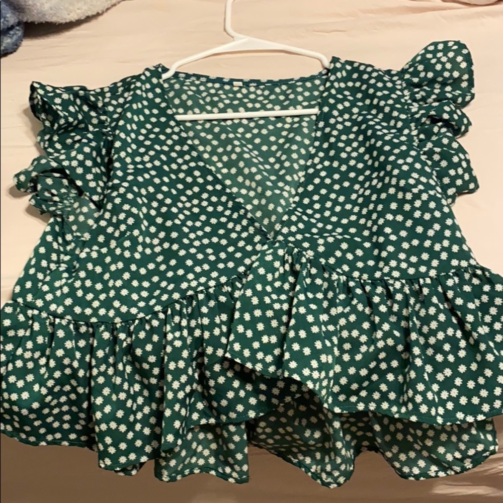 Ruffle crop top